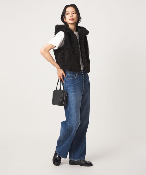 green label relaxing(グリーンレーベルリラクシング)の「【別注】<VINCENT PRADIER>フェイクファー フード ベスト(ベスト・レディース・ブラウン/ブラック・FREE)」の9枚目の写真