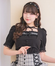 チョーカー付きカットアンサンブル
