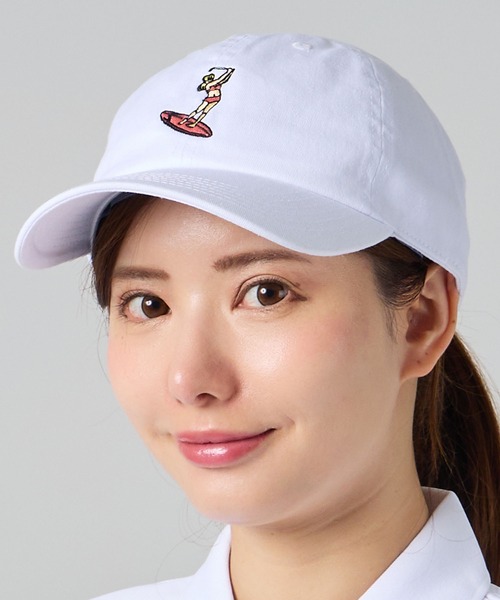 Pacific Golf Club ホワイトキャップ サイズF セール】SURF GIRL 6 PANEL CAP（キャップ）｜Pacific GOLF CLUB