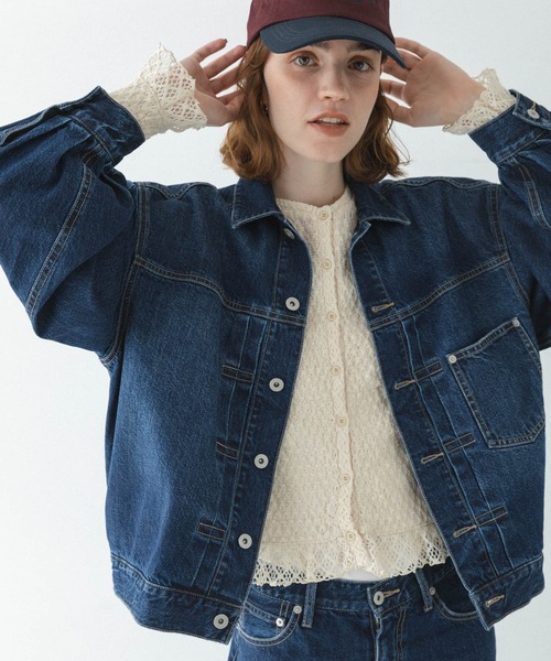 URBAN RESEARCH Sonny Label(アーバンリサーチサニーレーベル)の「バルーンスリーブデニムジャケット(デニムジャケット・レディース・インディゴブルー/ライトインディゴブルー・FREE)」の2枚目の写真