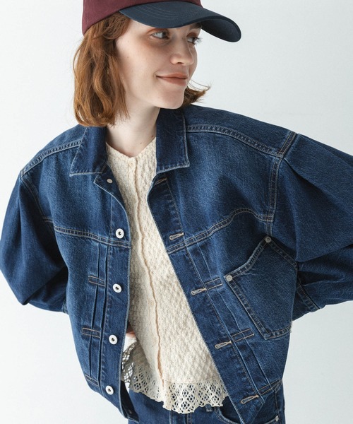 URBAN RESEARCH Sonny Label(アーバンリサーチサニーレーベル)の「バルーンスリーブデニムジャケット(デニムジャケット・レディース・インディゴブルー/ライトインディゴブルー・FREE)」の3枚目の写真