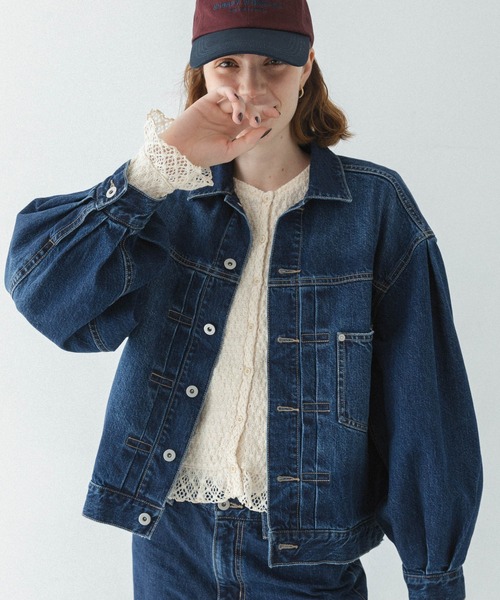 URBAN RESEARCH Sonny Label(アーバンリサーチサニーレーベル)の「バルーンスリーブデニムジャケット(デニムジャケット・レディース・インディゴブルー/ライトインディゴブルー・FREE)」の4枚目の写真
