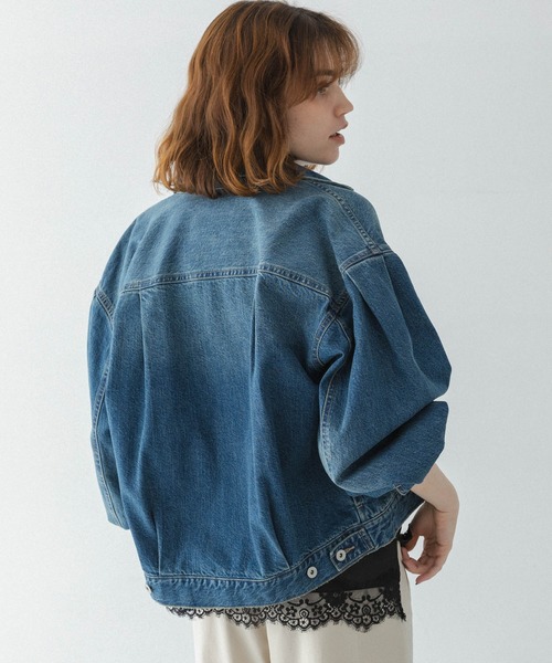 URBAN RESEARCH Sonny Label(アーバンリサーチサニーレーベル)の「バルーンスリーブデニムジャケット(デニムジャケット・レディース・インディゴブルー/ライトインディゴブルー・FREE)」の14枚目の写真