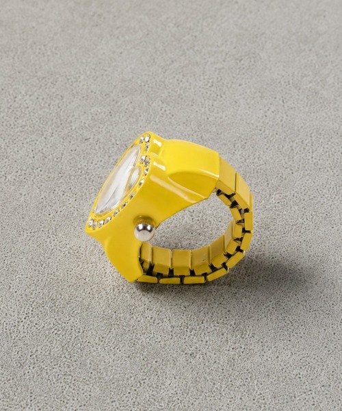 SPINNS(スピンズ)の「カラフルリング/ハートクロック(リング・レディース・ブルー/イエロー/ホワイト/ピンク・ONESIZE)」の6枚目の写真