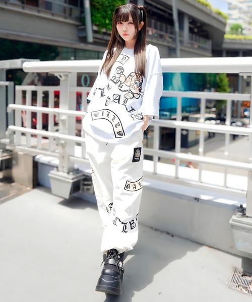 GALFY（ガルフィー）の「【別注】GA×GALFY-闇落ちピアススウェットパンツ（スウェットパンツ・メンズ・ホワイト/ブラック・L/XL）」の13枚目の写真