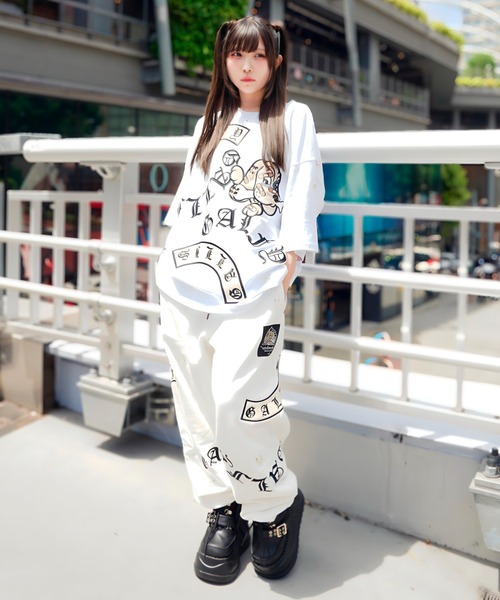 GALFY（ガルフィー）の「【別注】GA×GALFY-闇落ちピアススウェットパンツ（スウェットパンツ・メンズ・ホワイト/ブラック・L/XL）」の14枚目の写真