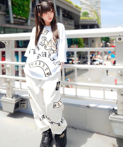 GALFY（ガルフィー）の「【別注】GA×GALFY-闇落ちピアススウェットパンツ（スウェットパンツ・メンズ・ホワイト/ブラック・L/XL）」の15枚目の写真
