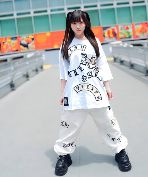 GALFY（ガルフィー）の「【別注】GA×GALFY-闇落ちピアススウェットパンツ（スウェットパンツ・メンズ・ホワイト/ブラック・L/XL）」の16枚目の写真