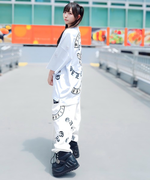 GALFY（ガルフィー）の「【別注】GA×GALFY-闇落ちピアススウェットパンツ（スウェットパンツ・メンズ・ホワイト/ブラック・L/XL）」の18枚目の写真