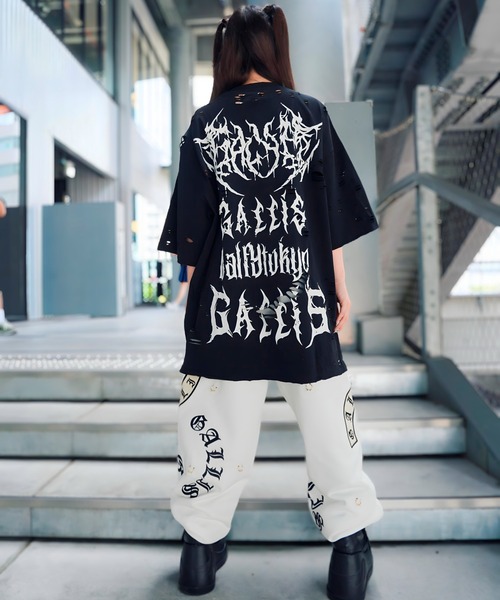 GALFY（ガルフィー）の「【別注】GA×GALFY-闇落ちピアススウェットパンツ（スウェットパンツ・メンズ・ホワイト/ブラック・L/XL）」の20枚目の写真