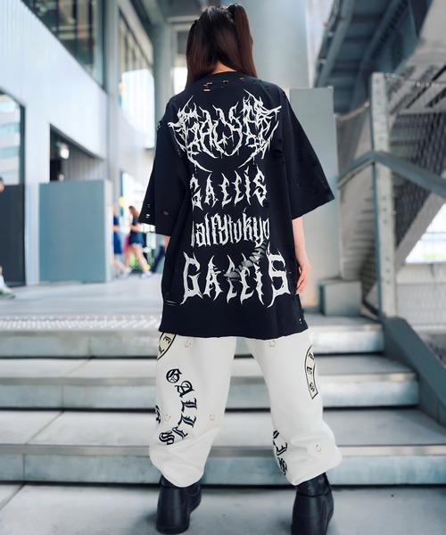 GALFY（ガルフィー）の「【別注】GA×GALFY-闇落ちピアススウェットパンツ（スウェットパンツ・メンズ・ホワイト/ブラック・L/XL）」の22枚目の写真