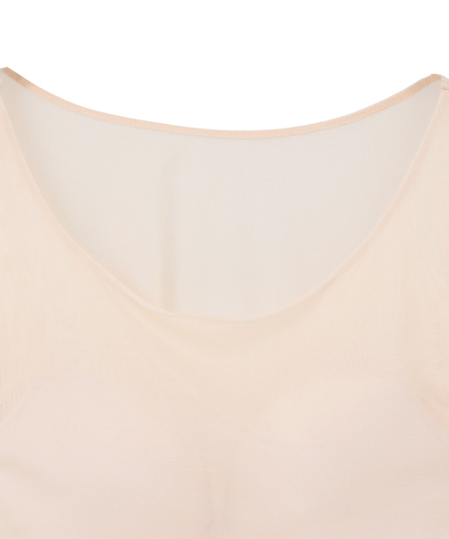 Liesse(リエス)の「【NICENICE MOMENT/ナイスナイスモーメント】MESH LAYERD SHELL(Tシャツ/カットソー・レディース・ブラック/ベージュ・FREE)」の4枚目の写真