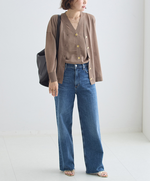 journal standard L'essage(ジャーナルスタンダードレサージュ)の「《手洗い可》ATACAMAニットベスト(ニット/セーター・レディース・ライトグレー/ブラウン系その他/グリーン・FREE)」の10枚目の写真