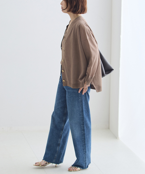 journal standard L'essage(ジャーナルスタンダードレサージュ)の「《手洗い可》ATACAMAニットベスト(ニット/セーター・レディース・ライトグレー/ブラウン系その他/グリーン・FREE)」の11枚目の写真