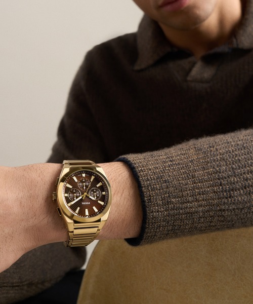 FOSSIL(フォッシル)の「フォッシル 腕時計 メンズ アナログ ステンレス FS6184(アナログ腕時計・メンズ・ゴールド・FREE)」の2枚目の写真