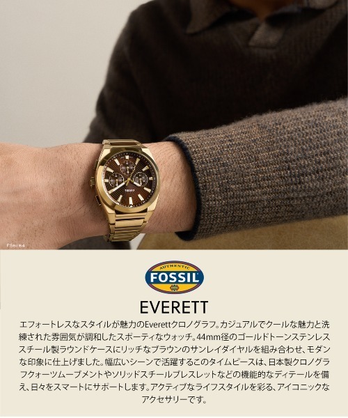 FOSSIL(フォッシル)の「フォッシル 腕時計 メンズ アナログ ステンレス FS6184(アナログ腕時計・メンズ・ゴールド・FREE)」の9枚目の写真
