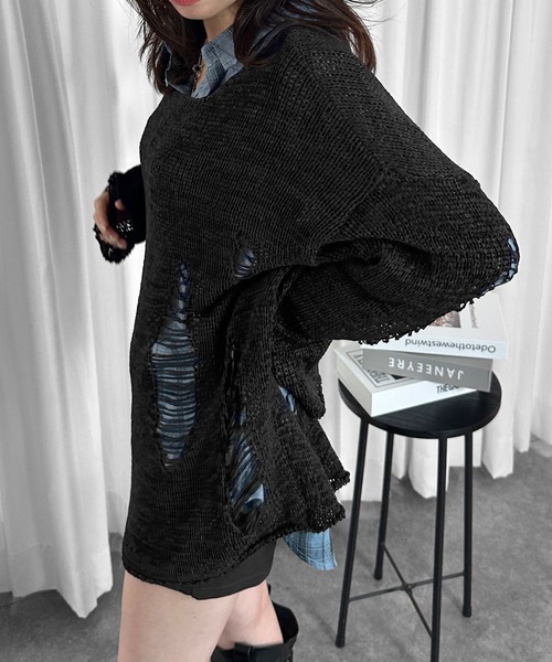 MATU:TA(マトゥータ)の「【シルエットがかわいい!】ヴィンテージライトチェックシャツ/2026秋冬新作 秋服 チェック シャツ 長袖 オーバーサイズ ユニセックス 日焼け対策 ルーズシルエット 韓国 カジュアル 海外ガール 羽織り フリーサイズ ワンサイズ 4カラー ブラック ブルー ブラウン グリーン(シャツ/ブラウス・レディース・ブラック/ブラウン/グリーン/ブルー・FREE)」の17枚目の写真