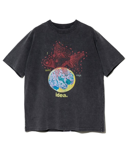 go slow caravan(ゴースローキャラバン)の「RAY綿 G/D GOLDFISH TEE(Tシャツ/カットソー・メンズ・ブラック系その他2/ホワイト・MEDIUM/LARGE/X-LARGE)」の8枚目の写真