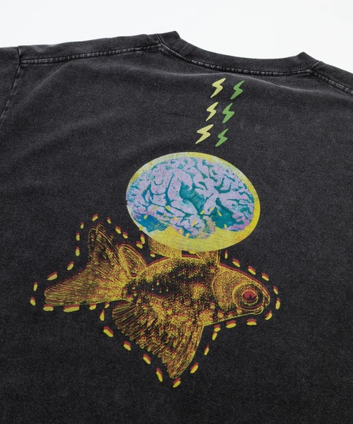go slow caravan(ゴースローキャラバン)の「RAY綿 G/D GOLDFISH TEE(Tシャツ/カットソー・メンズ・ブラック系その他2/ホワイト・MEDIUM/LARGE/X-LARGE)」の11枚目の写真