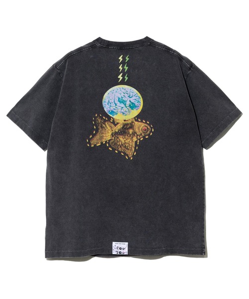 go slow caravan(ゴースローキャラバン)の「RAY綿 G/D GOLDFISH TEE(Tシャツ/カットソー・メンズ・ブラック系その他2/ホワイト・MEDIUM/LARGE/X-LARGE)」の9枚目の写真