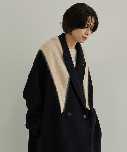 SALON adam et rope'（サロン アダム エ ロペ）の「Super140's シャルムリバーロングコート（チェスターコート・レディース・ベージュ系その他2/ブラウン/ブラック・M/S）」の7枚目の写真