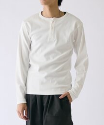 earthy（アーシー）の「スパンリブヘンリーネックL/S TEE（Tシャツ/カットソー）」