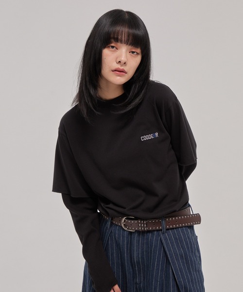 CODDERR(コーダー)の「【CODDERR】ロゴ刺繍 サーマル フェイクレイヤードロンT(Tシャツ/カットソー・メンズ・カモフラージュ/ブラック/レオパード・M/L)」の11枚目の写真
