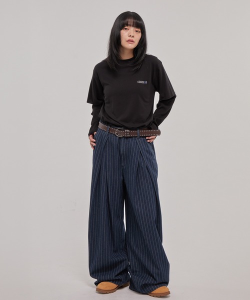 CODDERR(コーダー)の「【CODDERR】ロゴ刺繍 サーマル フェイクレイヤードロンT(Tシャツ/カットソー・メンズ・カモフラージュ/ブラック/レオパード・M/L)」の16枚目の写真