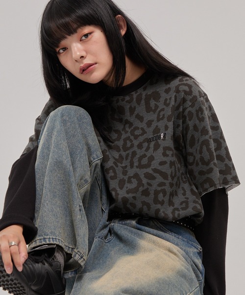 CODDERR(コーダー)の「【CODDERR】ロゴ刺繍 サーマル フェイクレイヤードロンT(Tシャツ/カットソー・メンズ・カモフラージュ/ブラック/レオパード・M/L)」の17枚目の写真