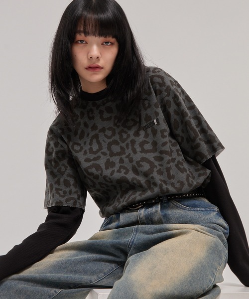 CODDERR(コーダー)の「【CODDERR】ロゴ刺繍 サーマル フェイクレイヤードロンT(Tシャツ/カットソー・メンズ・カモフラージュ/ブラック/レオパード・M/L)」の18枚目の写真