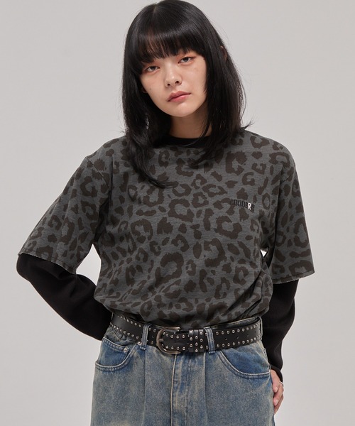 CODDERR(コーダー)の「【CODDERR】ロゴ刺繍 サーマル フェイクレイヤードロンT(Tシャツ/カットソー・メンズ・カモフラージュ/ブラック/レオパード・M/L)」の19枚目の写真