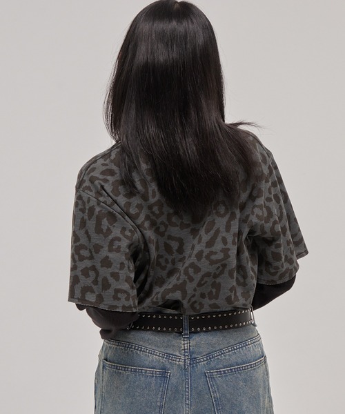 CODDERR(コーダー)の「【CODDERR】ロゴ刺繍 サーマル フェイクレイヤードロンT(Tシャツ/カットソー・メンズ・カモフラージュ/ブラック/レオパード・M/L)」の20枚目の写真