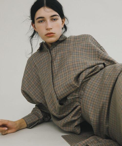 LAATO(ラート)の「placket shirts(シャツ/ブラウス・レディース・グレー系その他/チェック/チャコールグレー・FREE)」の9枚目の写真