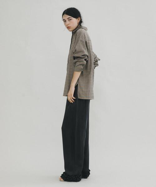 LAATO(ラート)の「placket shirts(シャツ/ブラウス・レディース・グレー系その他/チェック/チャコールグレー・FREE)」の15枚目の写真