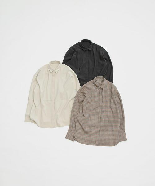 LAATO(ラート)の「placket shirts(シャツ/ブラウス・レディース・グレー系その他/チェック/チャコールグレー・FREE)」の16枚目の写真