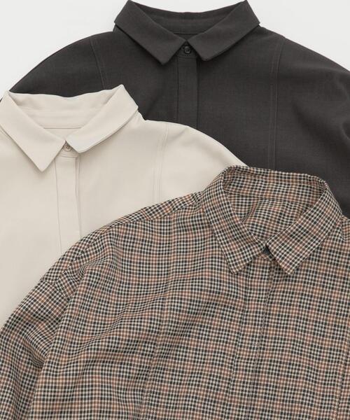 LAATO(ラート)の「placket shirts(シャツ/ブラウス・レディース・グレー系その他/チェック/チャコールグレー・FREE)」の17枚目の写真
