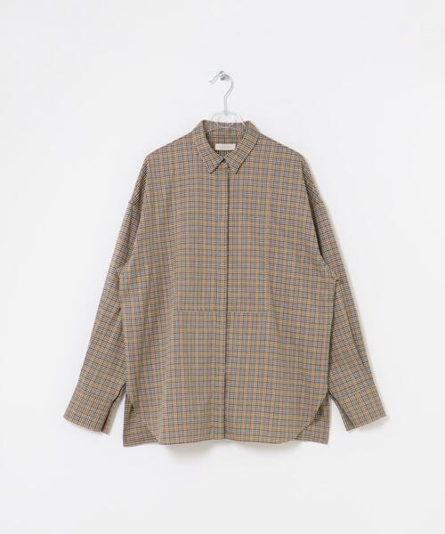 LAATO(ラート)の「placket shirts(シャツ/ブラウス・レディース・グレー系その他/チェック/チャコールグレー・FREE)」の18枚目の写真