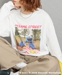 JEANS FACTORY  | 【WEB限定】[SESAME STREET/セサミストリート] クッキーモンスター フォトプリントロンT(Tシャツ/カットソー)