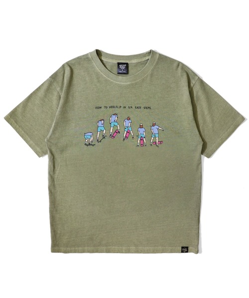 BROTHER MERLE(ブラザー マール)の「RSC×BROTHER MERLE / 日焼けすぎ オジサン T-SHIRT(M4)(Tシャツ/カットソー・メンズ・チャコールグレー/カーキ・MEDIUM/X-LARGE/LARGE)」の4枚目の写真