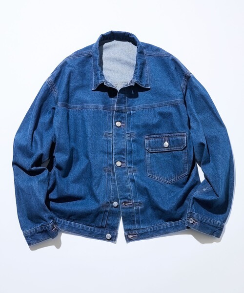 FREAK'S STORE（フリークスストア）の「ヴィンテージライク デニム トラッカー ジャケット 1stタイプ シンチバック 【限定展開】（ブルゾン・メンズ・チャコールグレー/ブラック/ネイビー/ブルー・SMALL/MEDIUM/LARGE）」の20枚目の写真