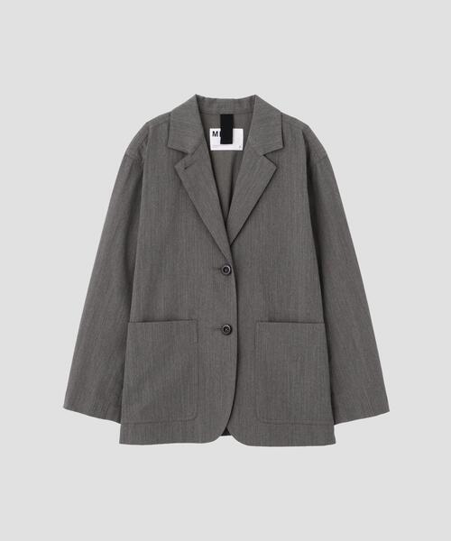 MHL.(エムエイチエル)の「WOOL COTTON TWILL(テーラードジャケット・レディース・ネイビー/グレー・2/1)」の9枚目の写真