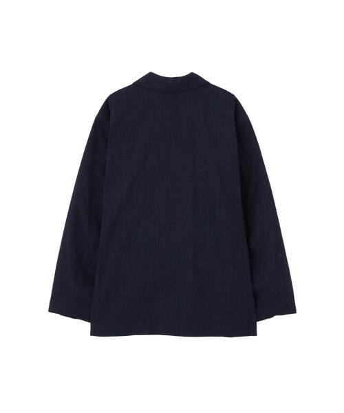MHL.(エムエイチエル)の「WOOL COTTON TWILL(テーラードジャケット・レディース・ネイビー/グレー・2/1)」の14枚目の写真
