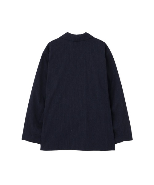 MHL.(エムエイチエル)の「WOOL COTTON TWILL(テーラードジャケット・レディース・ネイビー/グレー・2/1)」の3枚目の写真