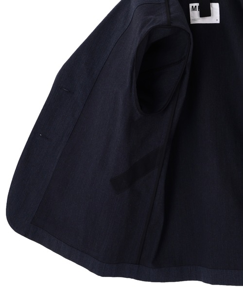 MHL.(エムエイチエル)の「WOOL COTTON TWILL(テーラードジャケット・レディース・ネイビー/グレー・2/1)」の4枚目の写真