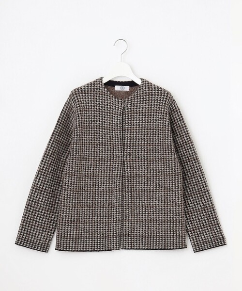 J.PRESS（ジェイプレス）の「【季節の変わり目に】KNIT OUTER（ニット/セーター・レディース・ライトグレー系3/ブラウン系3・T13/T15）」の7枚目の写真