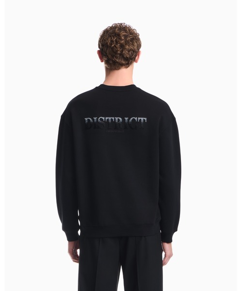 EMPORIO ARMANI(エンポリオアルマーニ)の「【エンポリオ アルマーニ】コットンダイアゴナルフリース スウェットシャツ(スウェット・メンズ・ブラック・SMALL/MEDIUM/LARGE/X-SMALL/X-LARGE)」の3枚目の写真