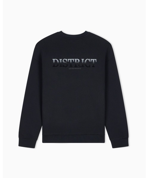 EMPORIO ARMANI(エンポリオアルマーニ)の「【エンポリオ アルマーニ】コットンダイアゴナルフリース スウェットシャツ(スウェット・メンズ・ブラック・SMALL/MEDIUM/LARGE/X-SMALL/X-LARGE)」の7枚目の写真