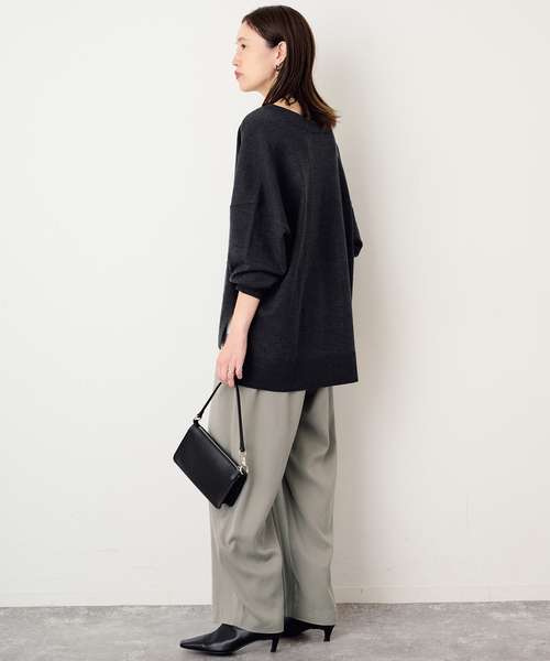 SLOBE IENA(スローブイエナ)の「《3サイズ展開/追加2》ワンタックバレルスラックス(スラックス・レディース・ブラック/カーキ・38/36/34)」の22枚目の写真