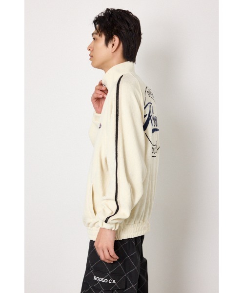 RODEO CROWNS WIDE BOWL(ロデオクラウンズワイドボウル)の「wide wale トラックジャケット(ジャージ・メンズ・ベージュ/アイボリー/ブラック・MEDIUM/LARGE)」の5枚目の写真