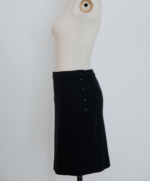 EDIT. FOR LULU(エディットフォールル)の「【NOHRA /ノーラ】Cotton silk mini skirt(スカート・レディース・ブラック・FREE)」の1枚目の写真